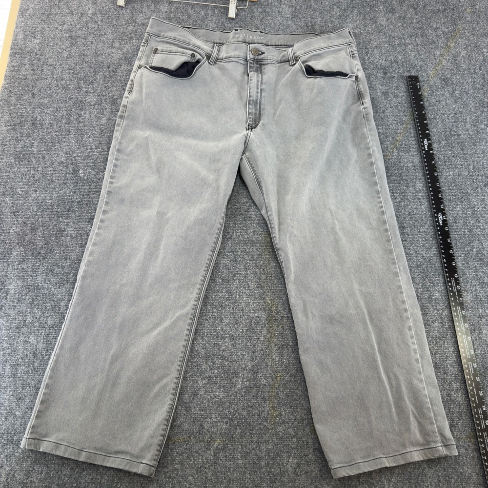 Mott & Bow Straight Leg Jeans Stone Wash Grey Size 42x32 26 inseam